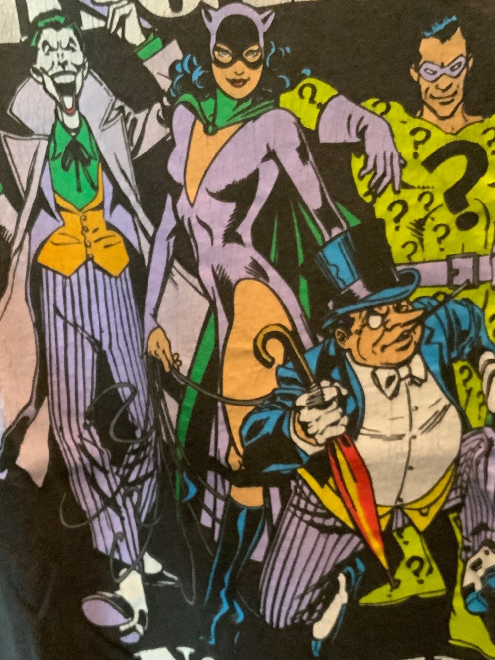 DC Black Tee with Colorful Batman Villains 'The Original Gangsters' - Picture 10 of 11